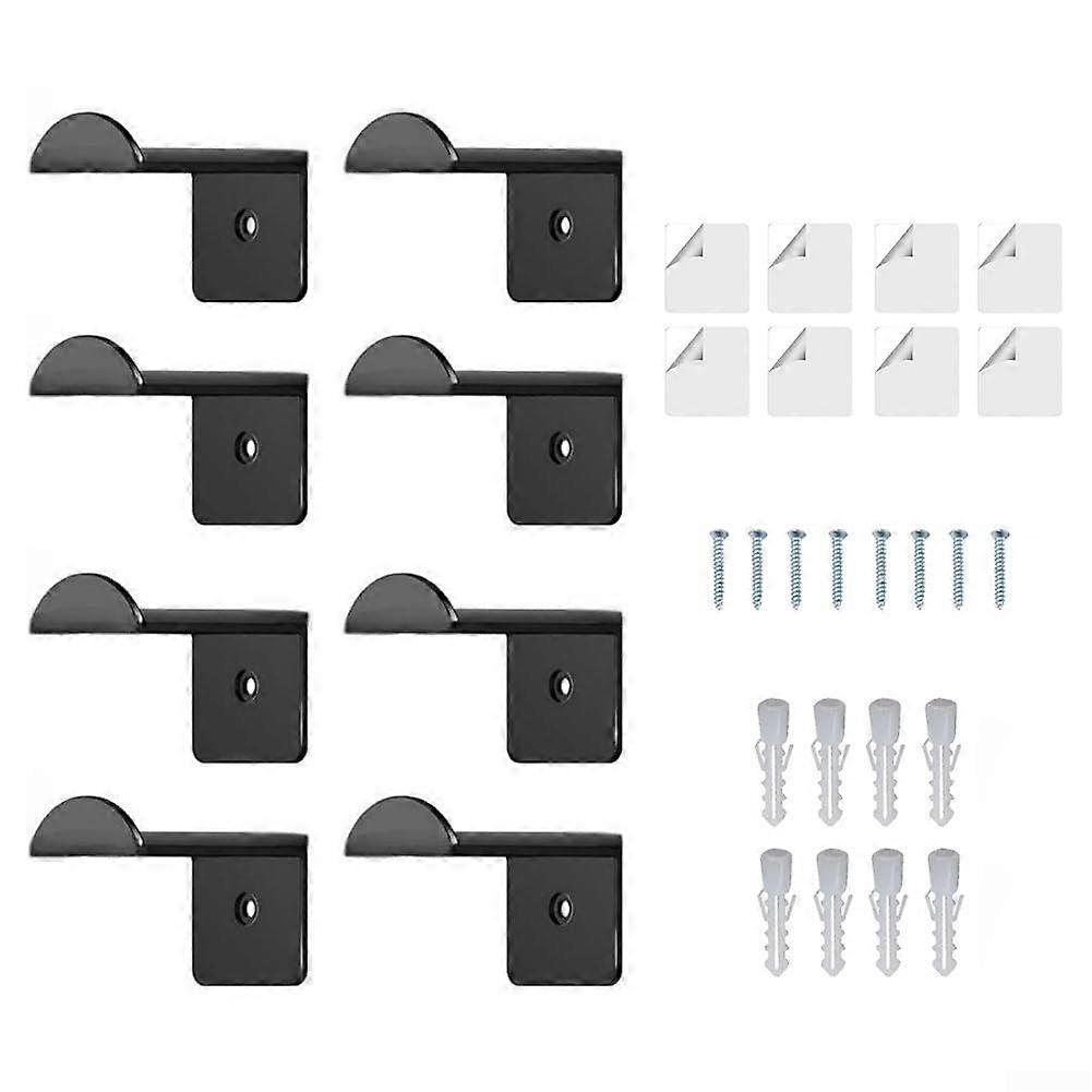 Hat Rack Wall Mounted Organizer for Baseball Caps and Cowboy Hats, SpaceSaving Durable Black Design