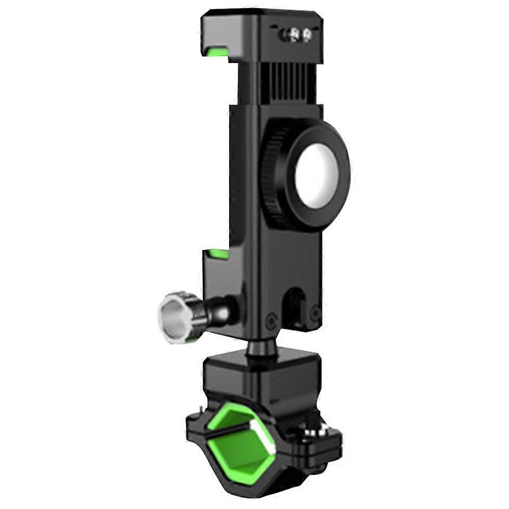 Bike Cellphone Holder with AntiTheft Screw and 360° Rotation for 46 Inch Phones Green ABS