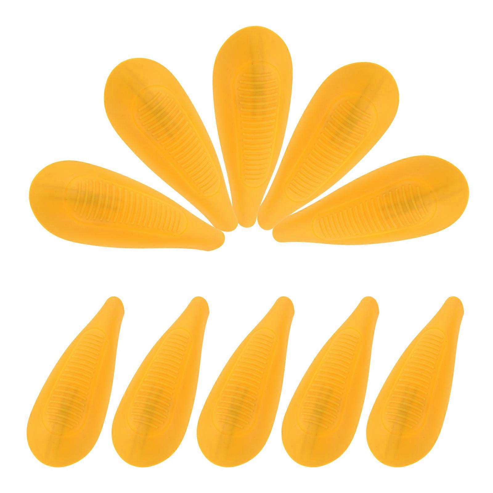 Plastic Hanger Shoulder Expanders for Garment Protection 5Pairs Yellow