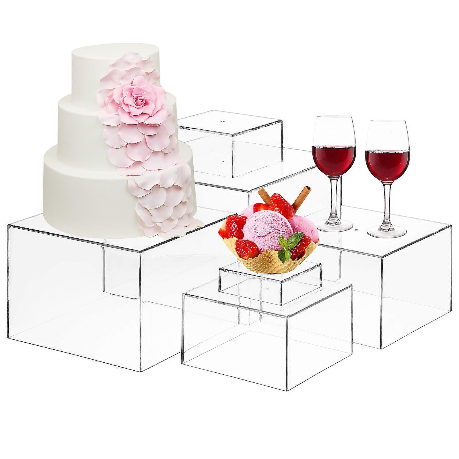 Cake Holder for Dessert Table Acrylic Display Risers 1Set