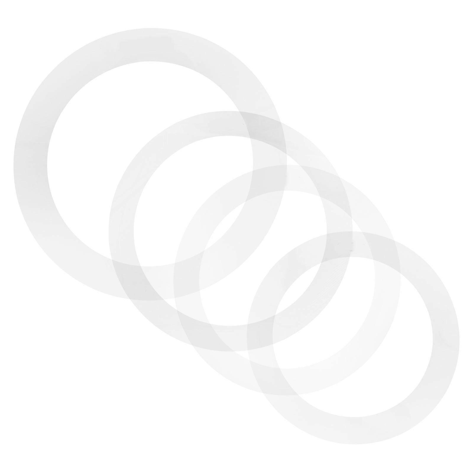 Drum Kit Mute Silencer for Drum Kit 4Pcs White Pet Ring