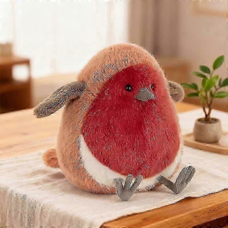 16cm/6.3in Cute And Round Plush Toy Of The Robin Doll. Cute Little Bird Doll. Fully Stuffed, Soft And Comfortable. Healing Series. Companion