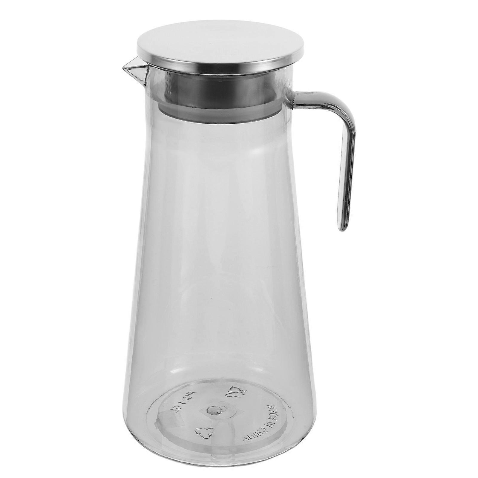 Cold Water Pitcher Acrylic Beverage Dispenser for Storage 1.5L Capacity