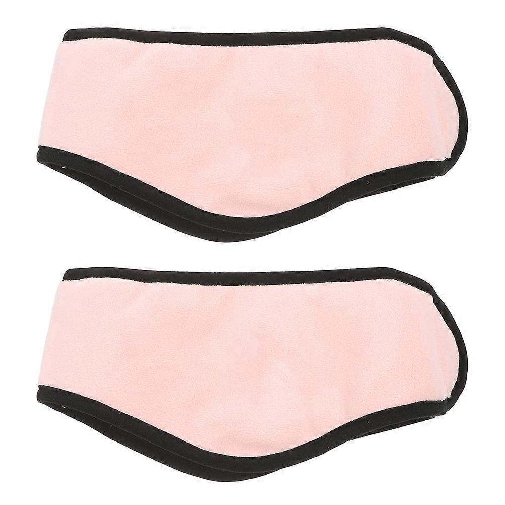 Soft Sleeping Ear Muffs Pink Headband 2Pcs for Soundproof Sleeping