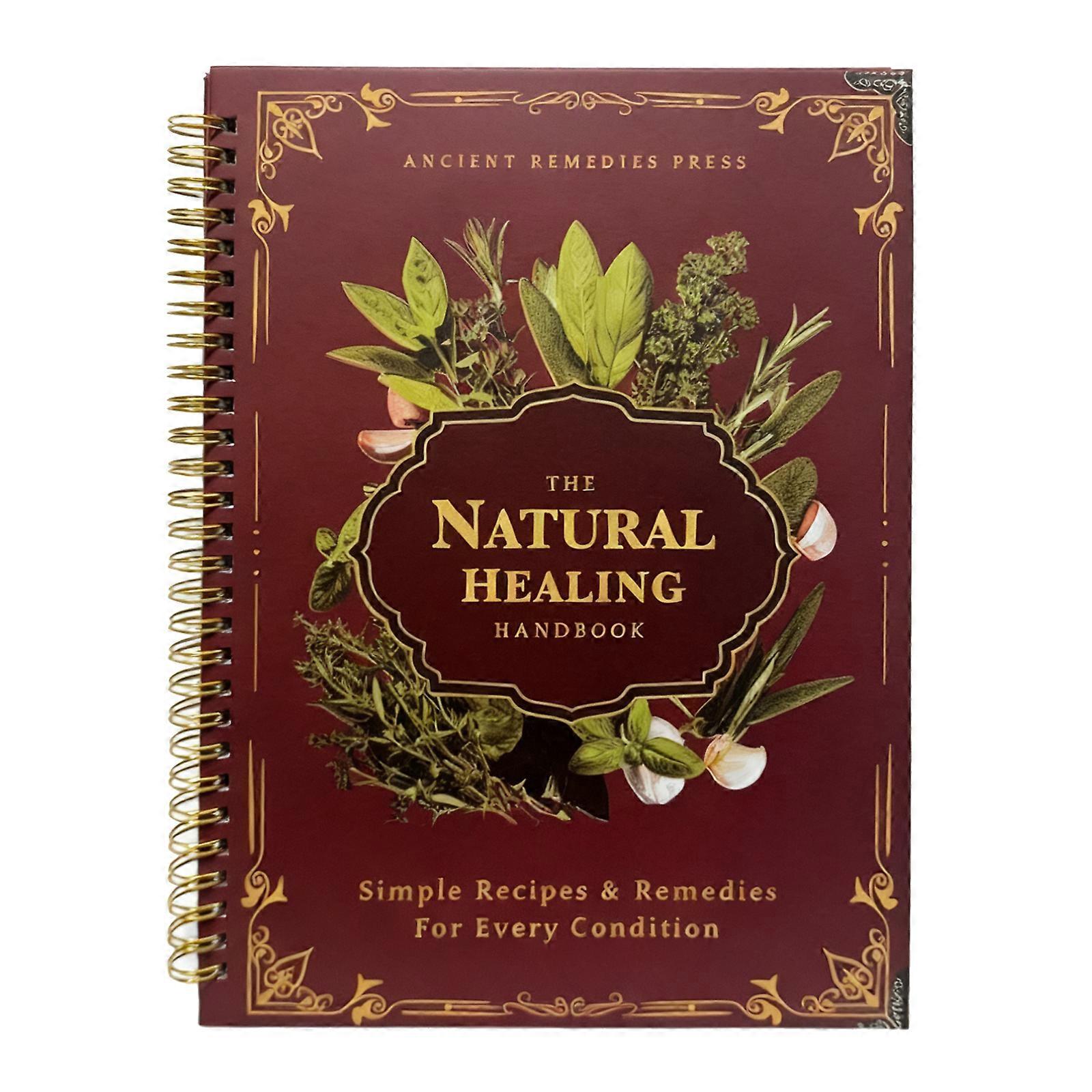 Guide reli�� en spirale pour manuel de gu��rison naturelle, avec rem��des et recettes �� base de plantes, pour la sant�� cardiaque, le sucre dans