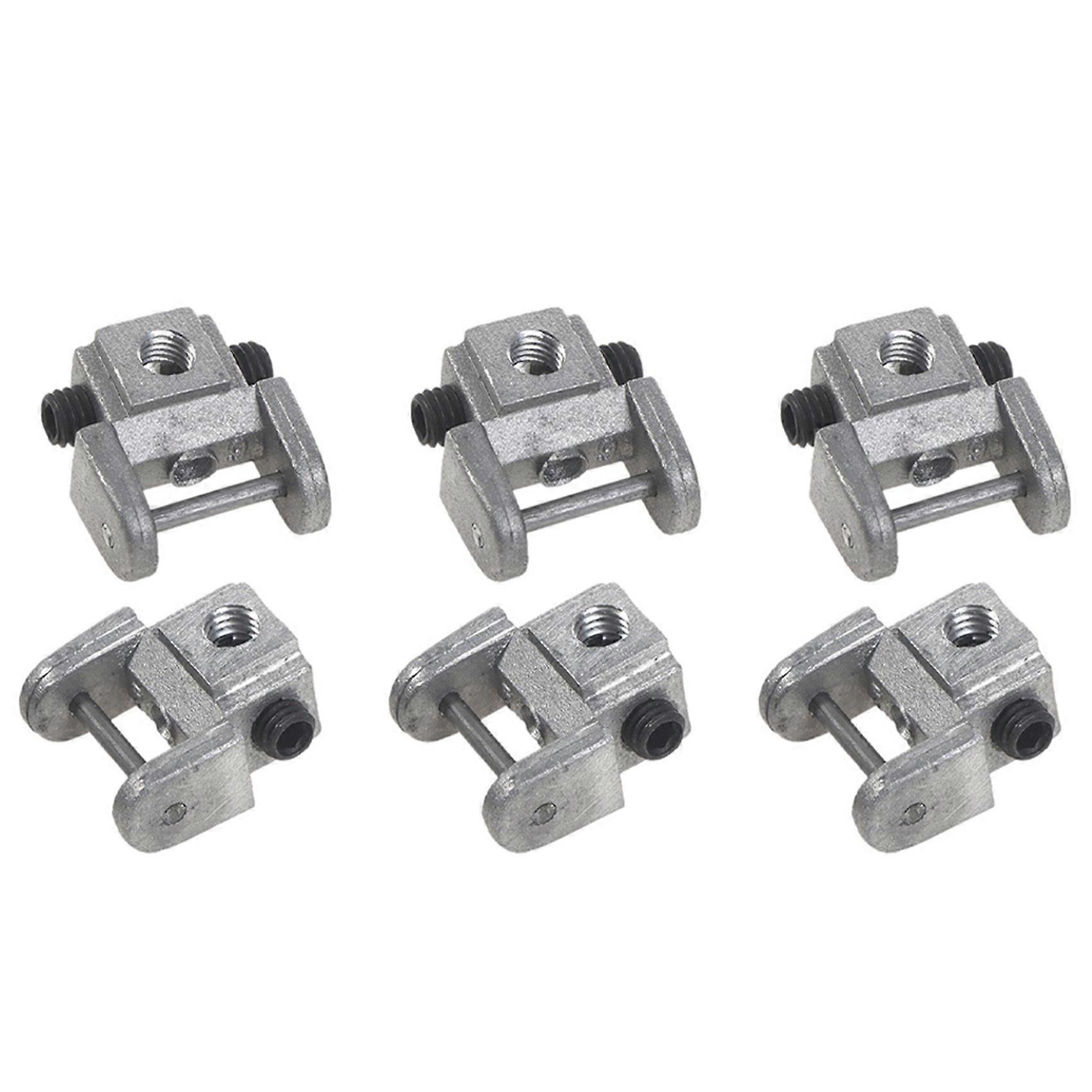 6Pcs Scroll Saw Blades Holders Conversion Kits Pin-Less Adapter Metal Upper/Lower Blade Holders