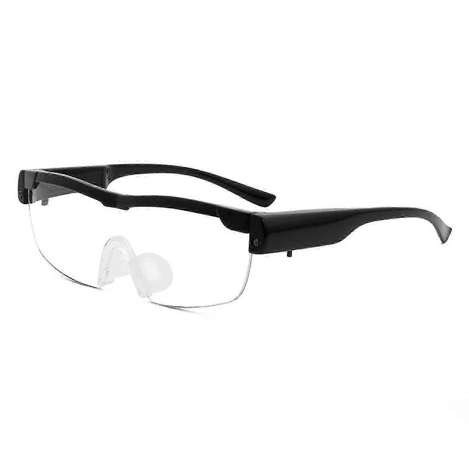 High-Power Magnifier Glasses with Light for Hobbies, 160% Vision Aid