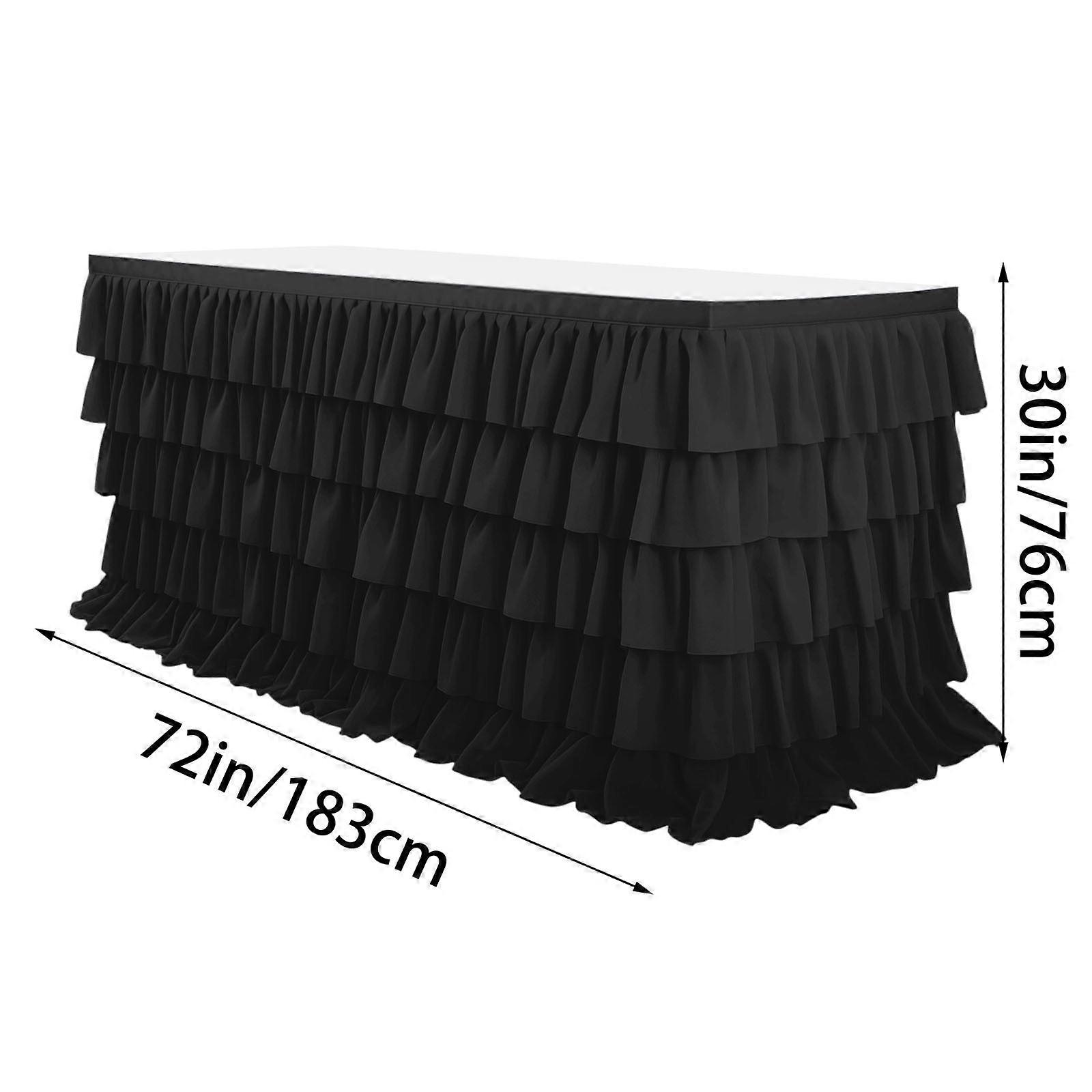 Pleated Tablecloth Five-layer Pleated Party Tablecloth Suitable For Tables Of Various Shapes