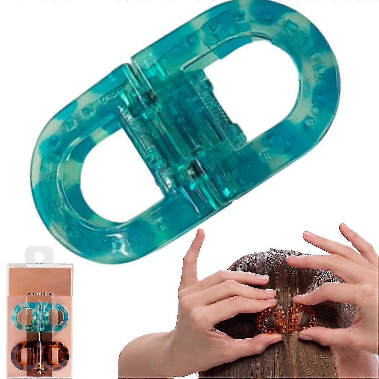 Chytré magnetické sponky do vlasů - Oboustranné magnetické sponky do vlasů, protiskluzová rukojeť pro kadeřnictví, styling, úpravu vlasů, vlasové doplňky pro ženy