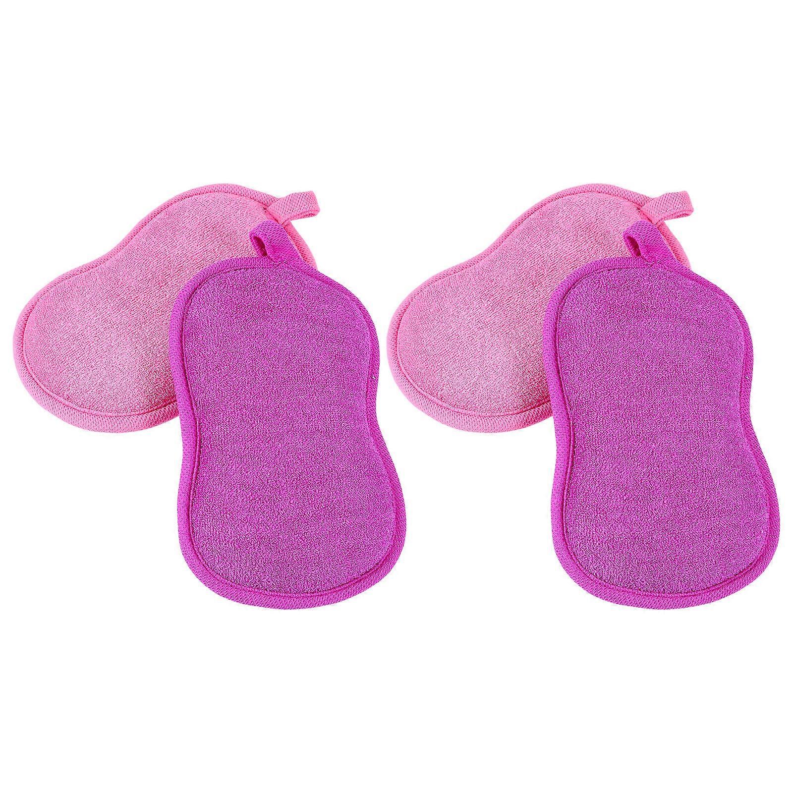 Kids Bath Sponge for Bath Use 8Pcs Peanut Shape Shower Body Brushes
