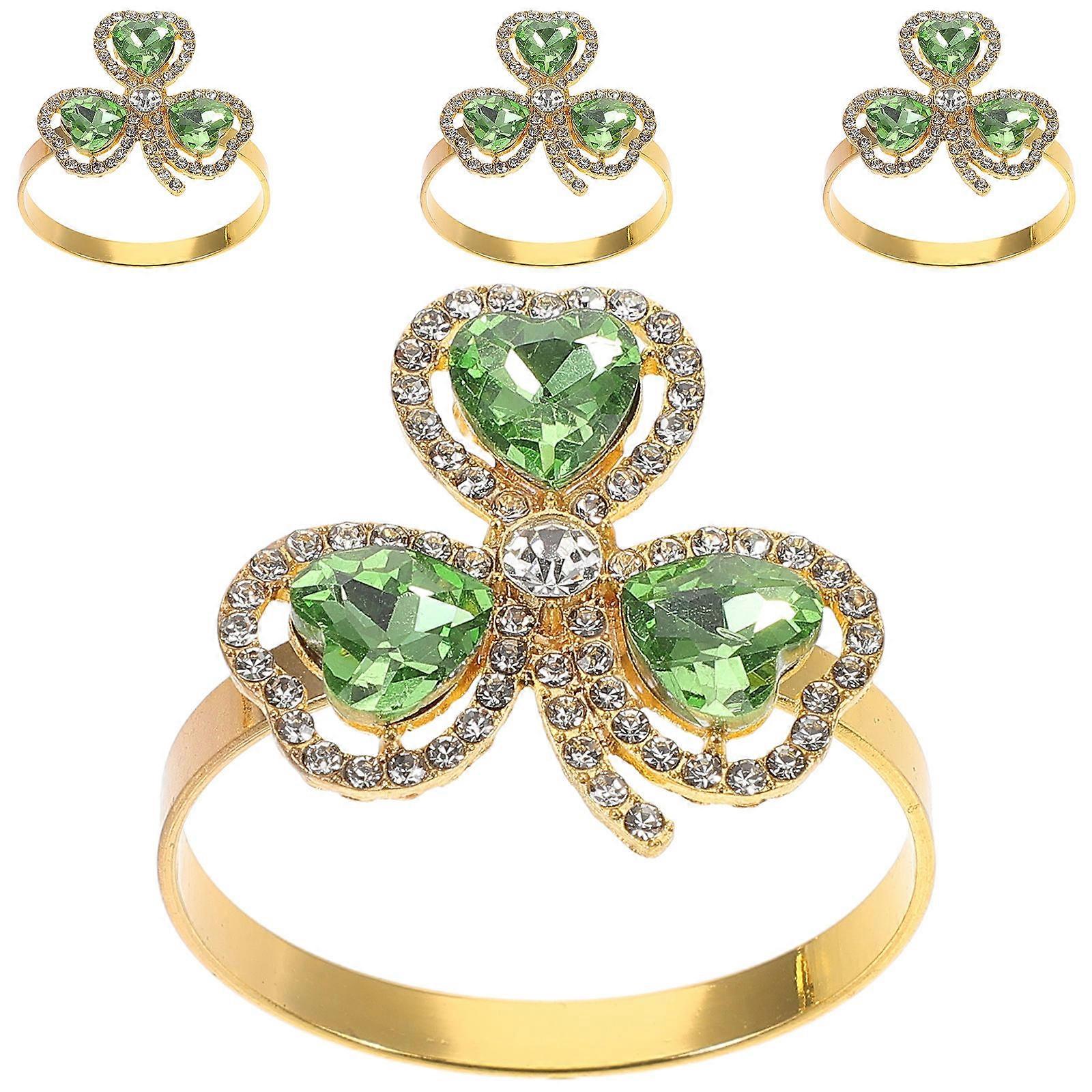 Party Serviette Ring for Decor 4Pcs Irish Table Napkin Rings