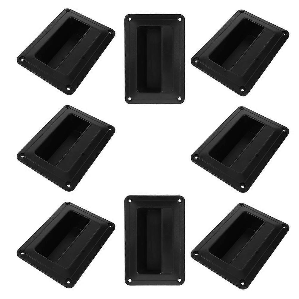 Plastic Speaker Side Handle for Replacement 8Pcs Black Durable Speaker Handle