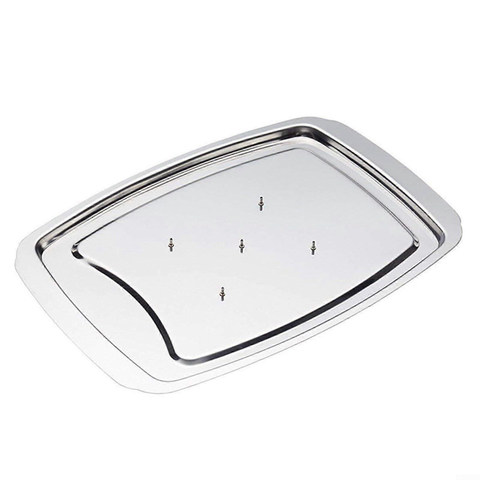 Turkey Roasting Rack Stainless Steel Large Heavy Duty for Oven MultiMeat Optimized Cooking