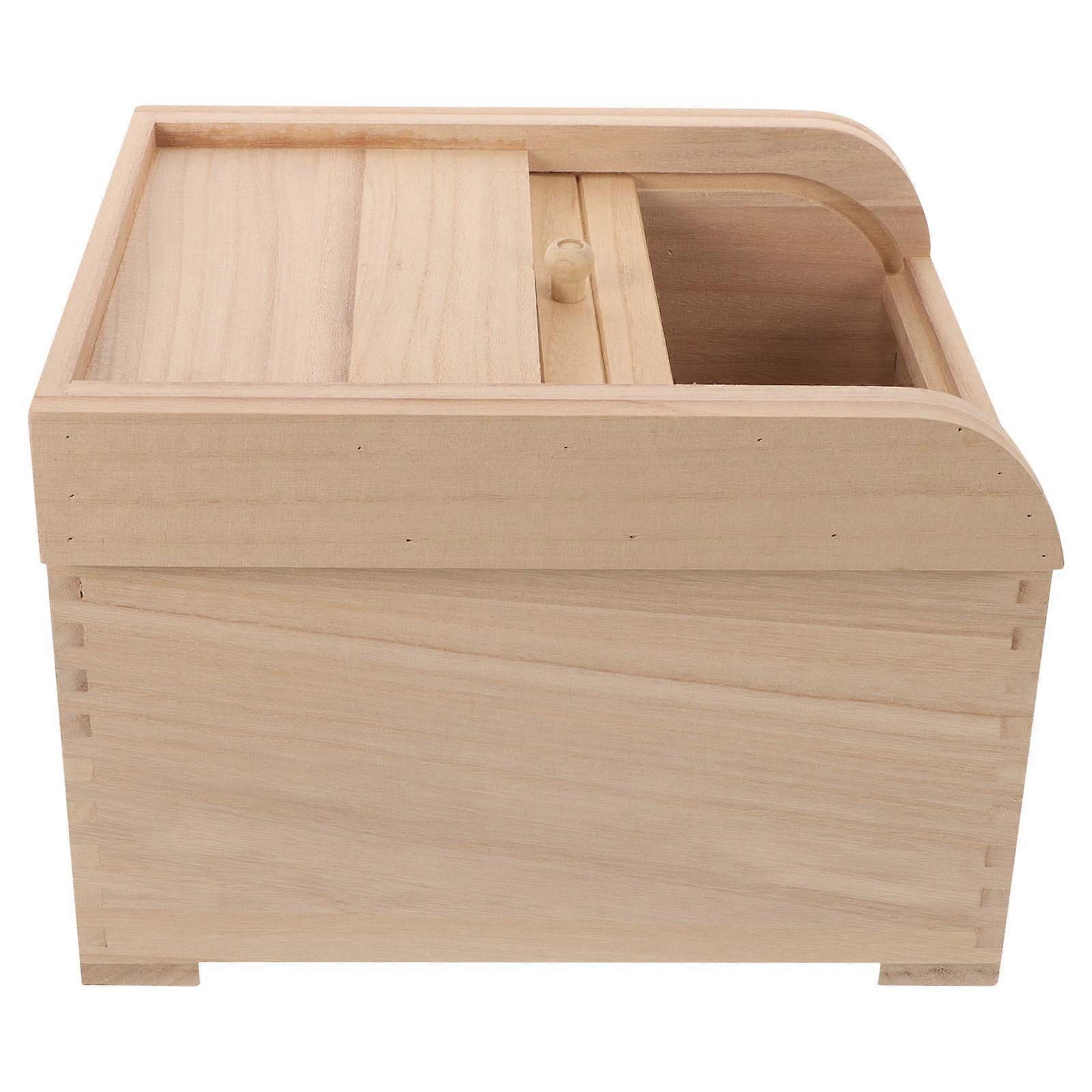 Rice Storage Container Wood Food Container for Storage Use Kitchen