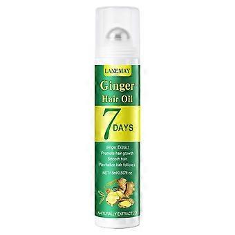 Gemberolie voor haargroei, Gember haargroeiserum roll-on 15 ml voor het voeden van de haarwortels, behandeling van haaruitval, stimulatie van de haarzakjes en dikker haar.