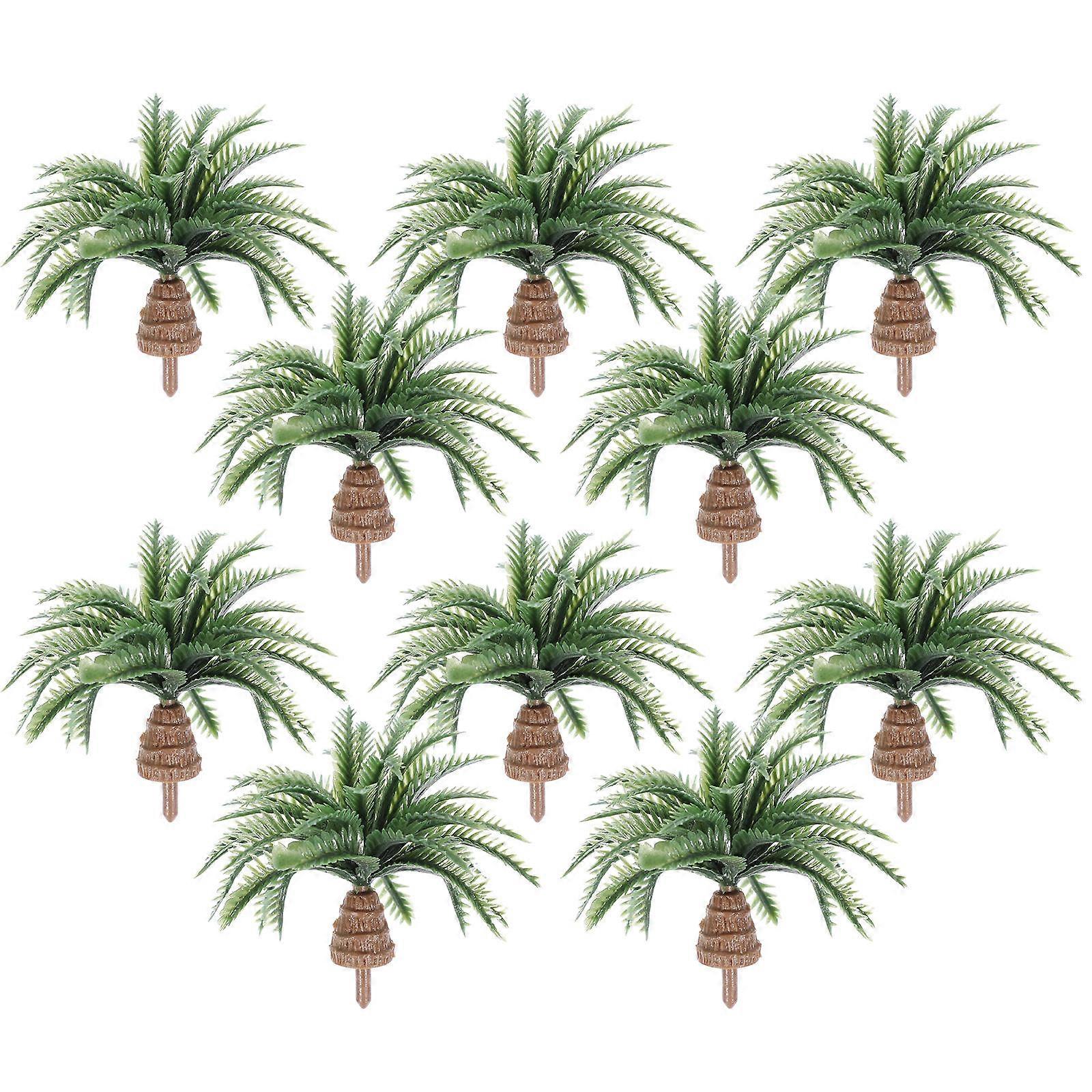 Landscape Model Tree Artificial Palm Trees Architectural Sand Table Craft Enthusiasts Diy Craft Addition 10Pack