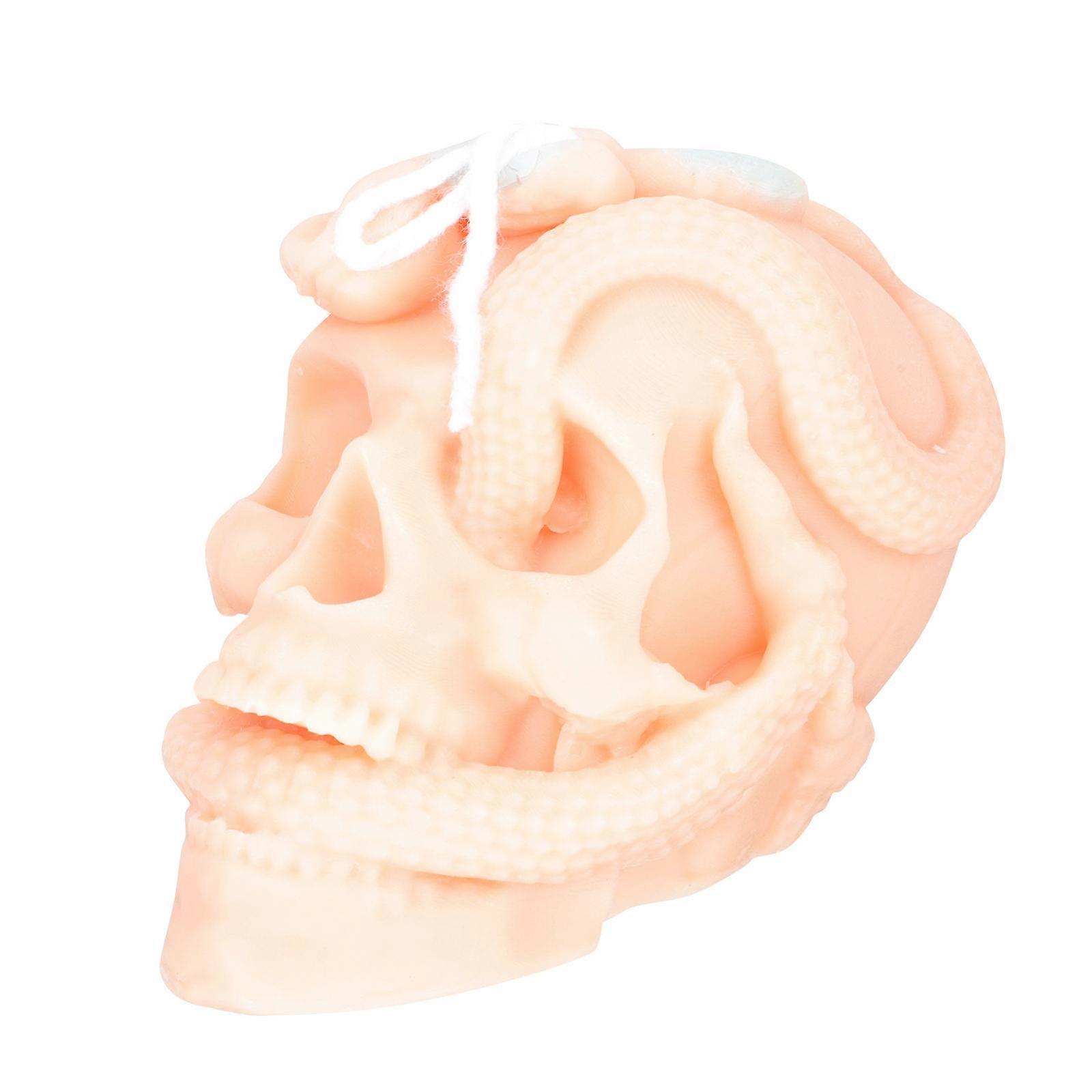 Aromatherapy Candle Skull Shape for Halloween Decor 4Pcs Scented Candle