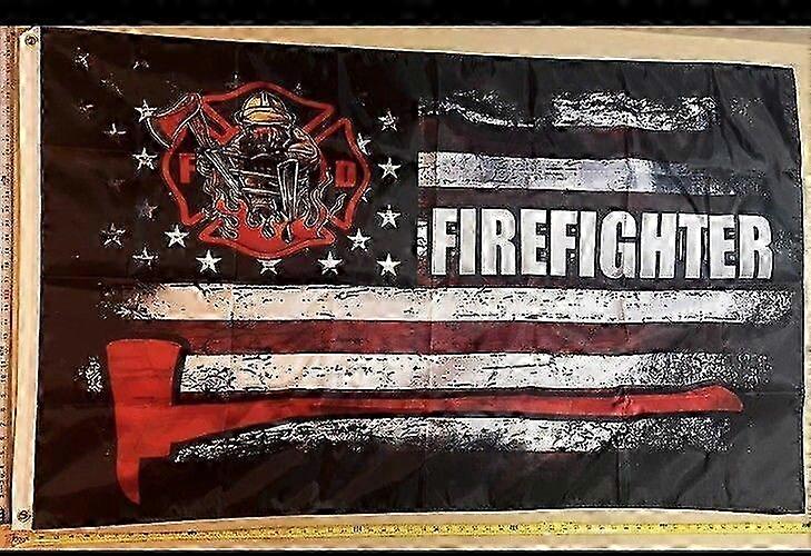 Fire Fighter Flag Usa Patriot American First Responder