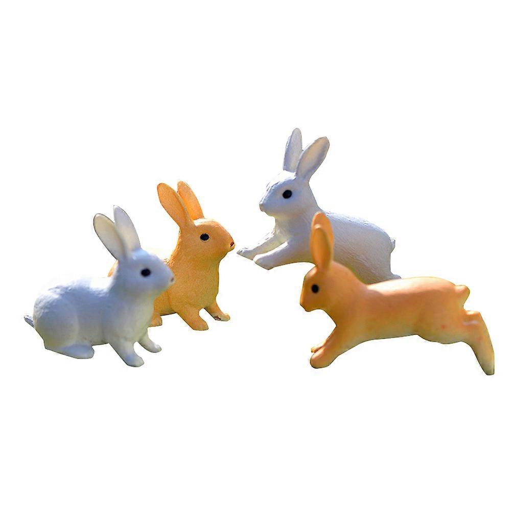 Rabbit Decor Creative Rabbit Toy for Decor 4Pcs Set for