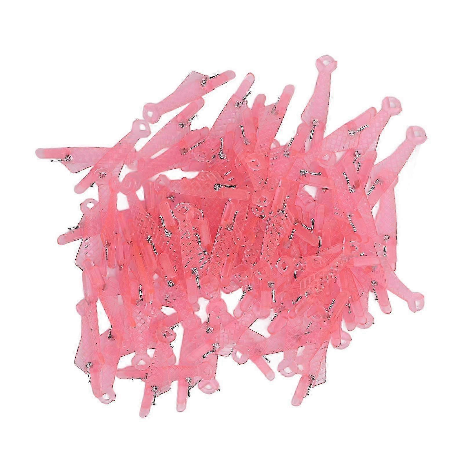 100PCS Fish Type Needle Threader Portable Plastic Sewing Machine Needle Threader Pink for Easy Threading and Craft Use 2025