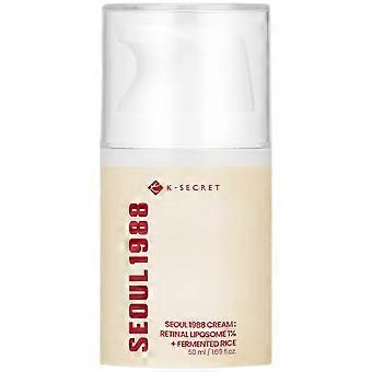 KSECRET - SEÚL 1988 Crema: Liposoma Retinal 1% + Arroz Fermentado, 50 ml - crema facial antiedad