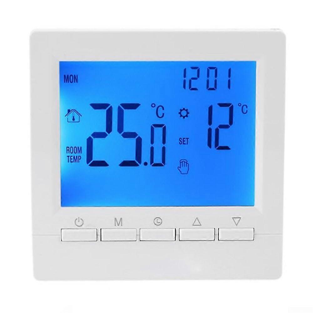 Smart Thermostat with Programmable Weekday Weekend Schedule and Digital LCD for Heating Systems