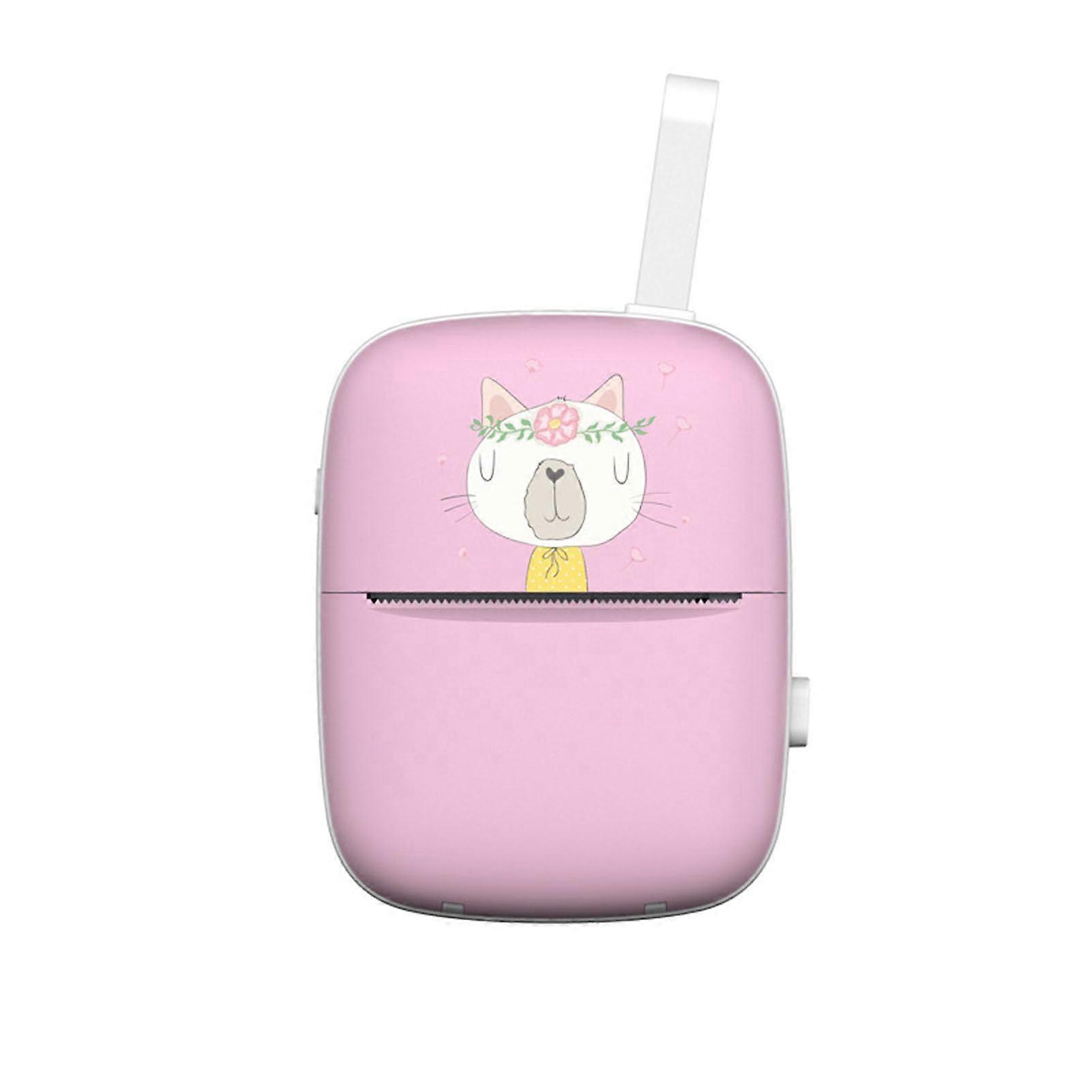 Mini Thermal Printer with Bluetooth Wireless Printing, Ink Label and Photo Pocket Printer Pink