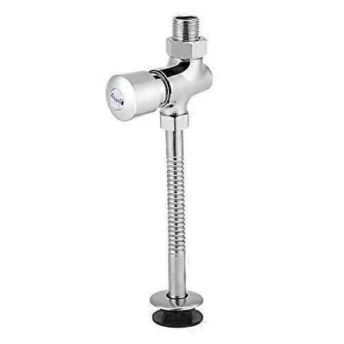 Urinal Flush Valve 1/2 Inch Manual Push with Automatic Shutoff Water Saving Design for Bathroom