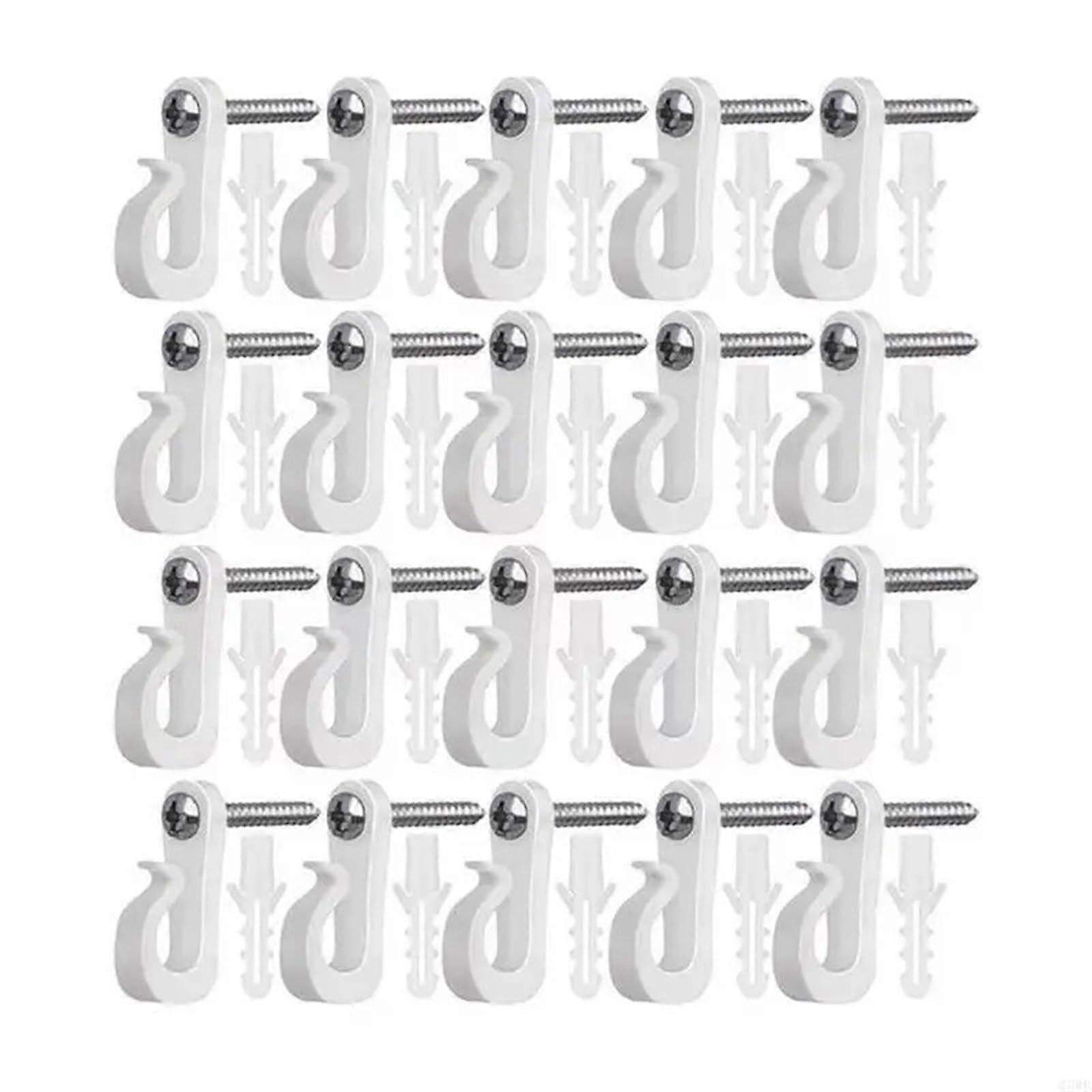 Outdoor Light Hanger Hooks 100 Pack Plastic Gutter Hooks for String Lights WeatherResistant