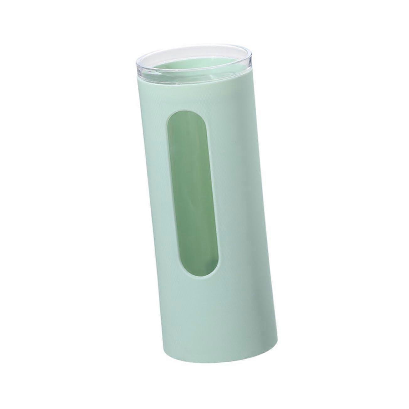 Wall Mounted Cup Dispenser with Adhesive, Clear Window, Space Saving for Kitchen Bathroom Cafes Green