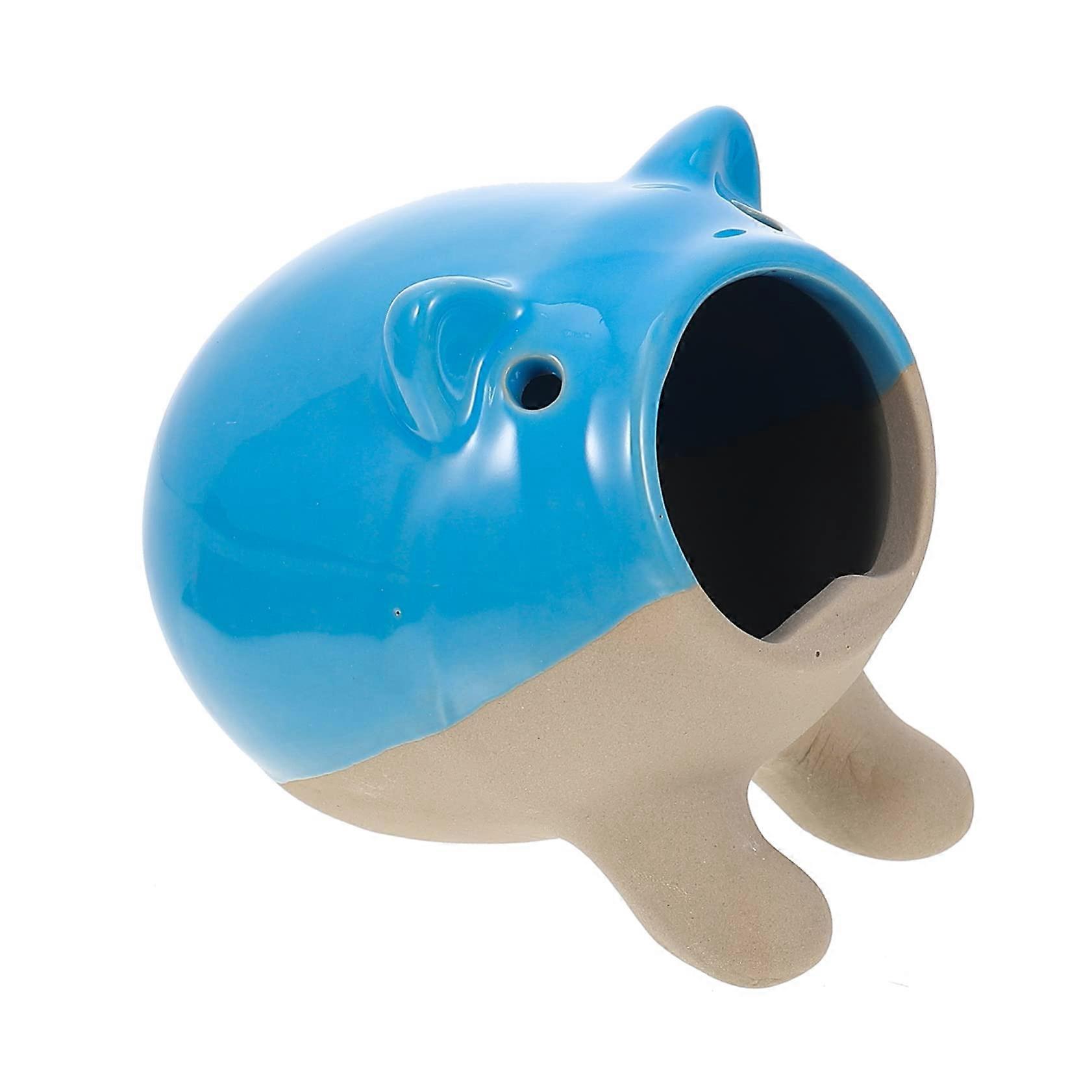 Hamster House Cooling Ceramic Hideout with Cartoon Design for Safe and Comfortable Sleeping Space