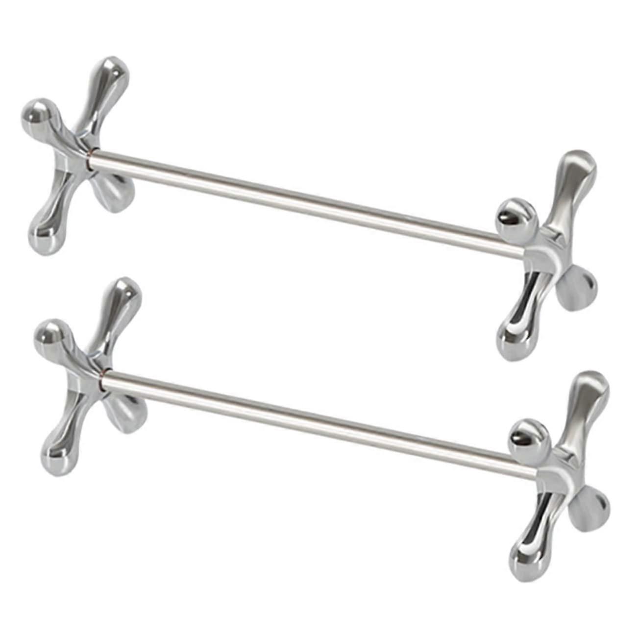 2pcs Metal Chopstick Rest Tableware Holder for Dining Table Spoon Fork Stand Prevents Rolling