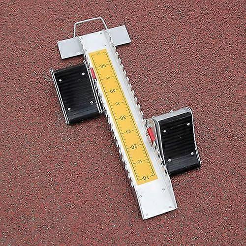 Aluminum Sprint Starting Blocks with Six Angle Adjustment and Secure Grip for Athletics Training