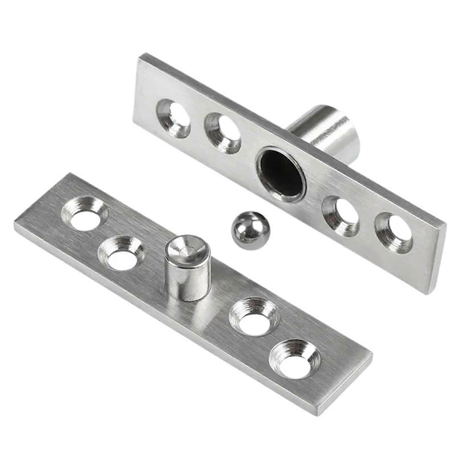 Stainless Steel Door Hinge with Hidden Pivot, 360° Rotation and Precise Vertical Alignment