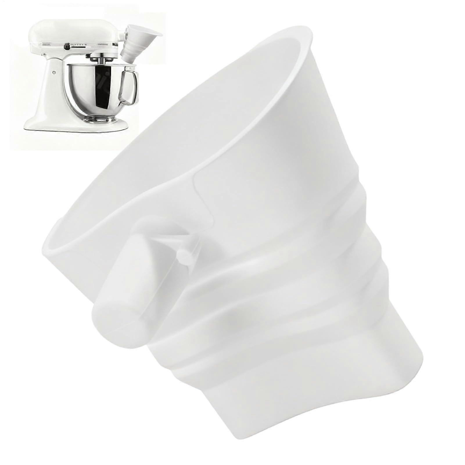 Stand Mixer Funnel for Mess Flour Transfer, Foldable Baking Funnel for Dry Ingredients