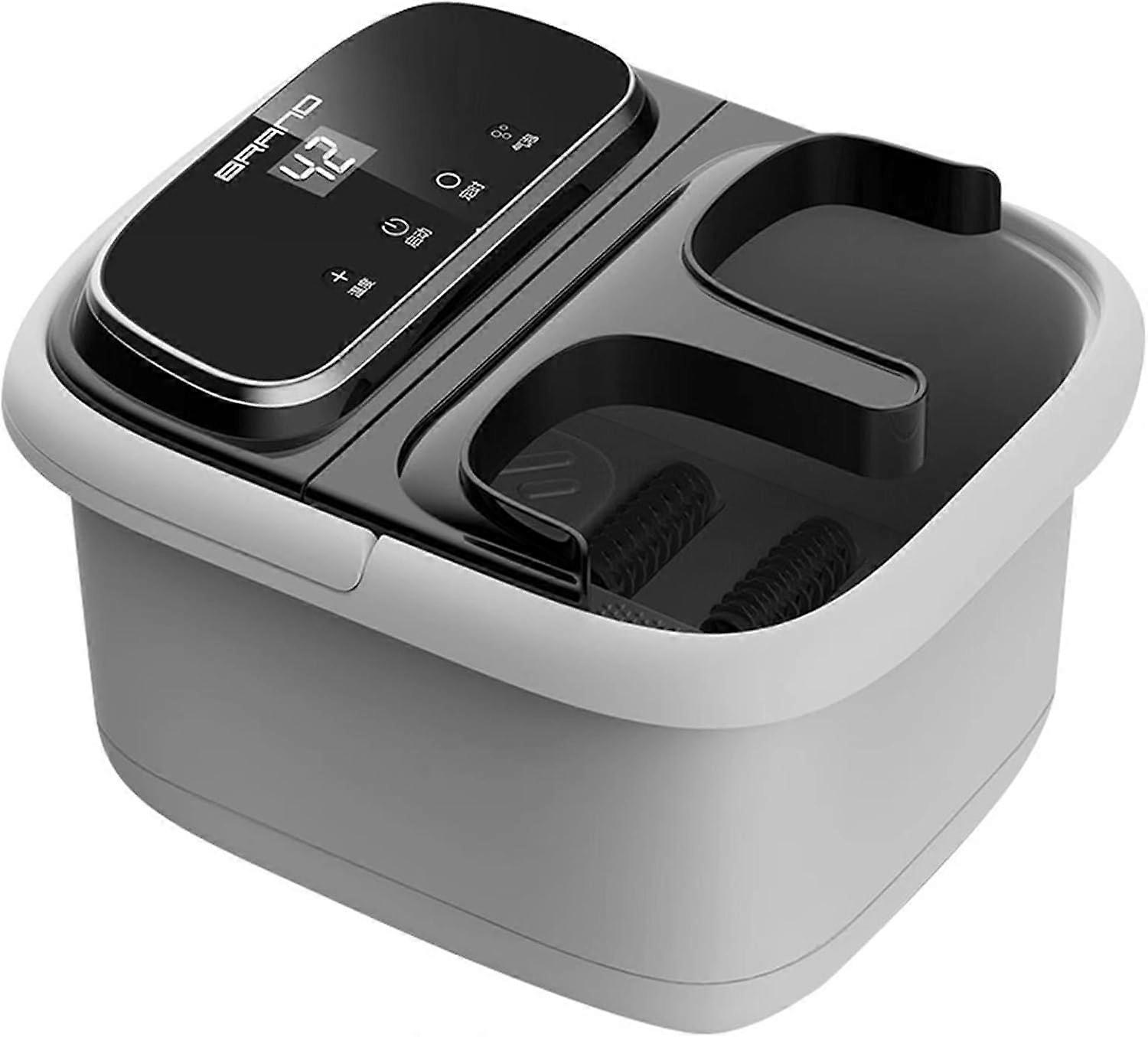 Heated Foot Spa with Massage Rollers, Adjustable Heat Therapy and Deep Ankle Coverage