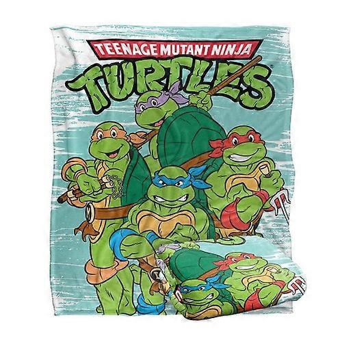 Teenage Mutant Ninja Turtles Silky Group Supersoft Throw
