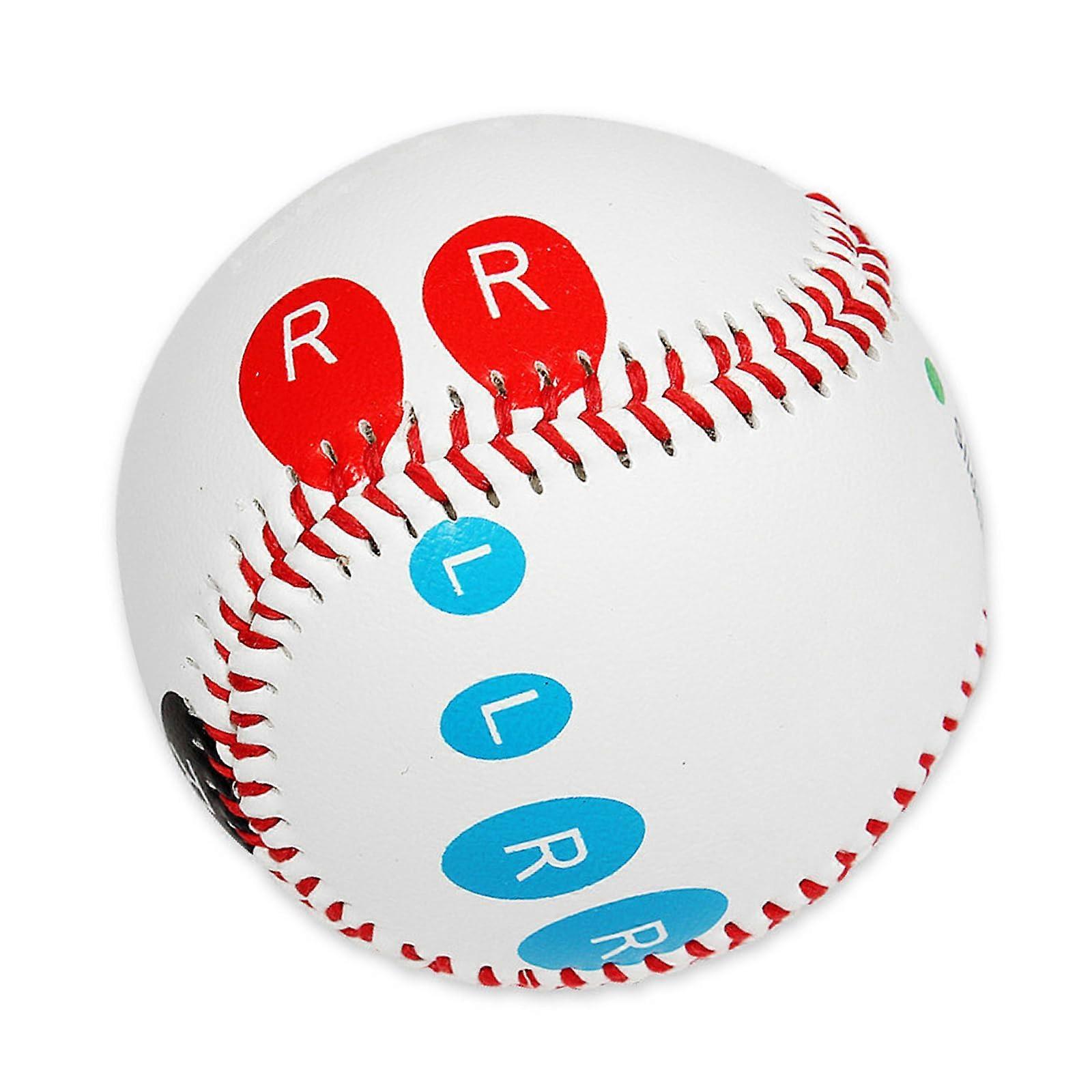 Training Baseball 9 Inch with Finger Placement Markers, Durable PVC for Pitching, Hitting, Fielding