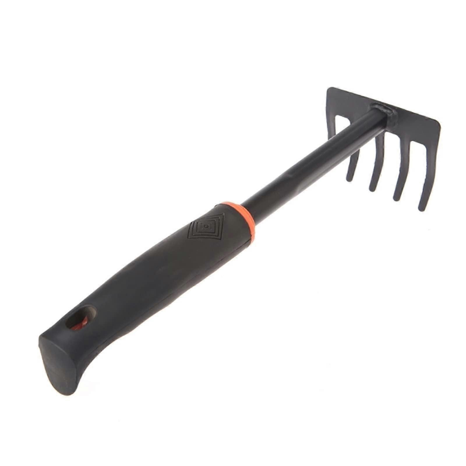 Mini Garden Rake with Durable Steel Tines for Precise Soil Control and Versatile Gardening Use