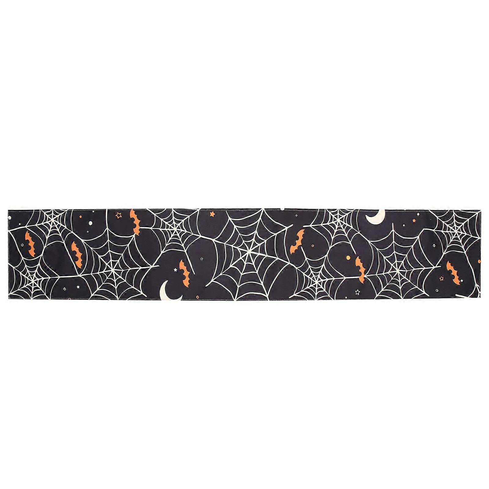 Decorative Table Runner With Spider Web Design For Table Decorations 182X30X0.1CM 1Set