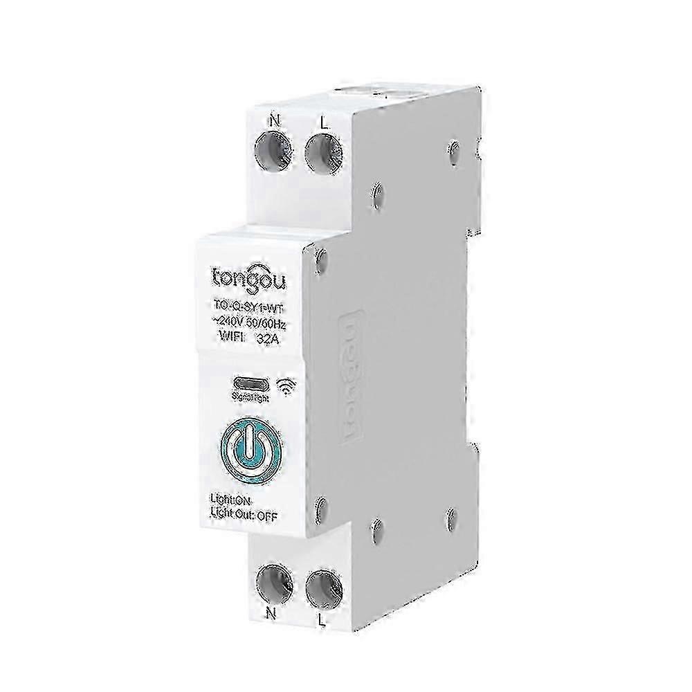 for Tuya WiFi Intelligent Din Rail Circuit Breaker - Wireless Remote Control, App Viewing & Timing Function
