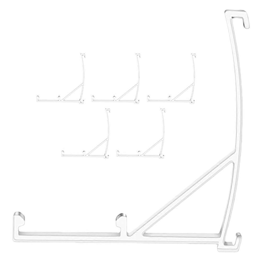 Clear Plastic Valance Clips Vertical Blind Bracket 6Pcs