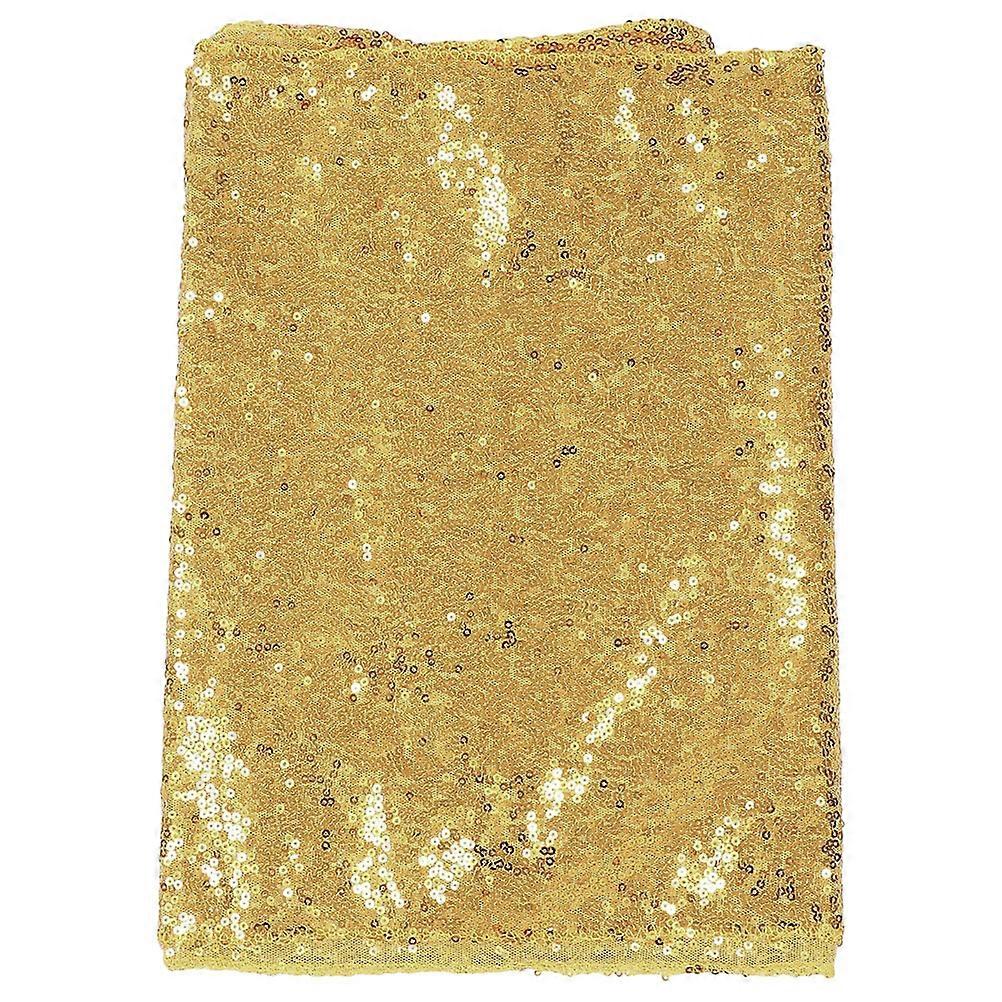 Multi-Function Tablecloth Golden Decorative Cover for Table Decoration 5Pcs