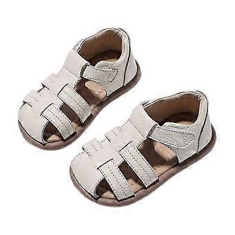 Baby Boy Girl Closed Toe Sandals Infant Summer First Walking Shoes Non-Slip Fisherman Sandals