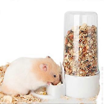 Hamster-Futterautomat für Haustiere Automatischer Futterspender Transparenter stehender Fütterungs-Kunststoffbehälter für Rennmaus-Suger-Gleiter