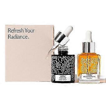 Naked & Thriving The Night Set | Renew Resurfacing Night Serum + Rejuvenate Restorative Face Oil