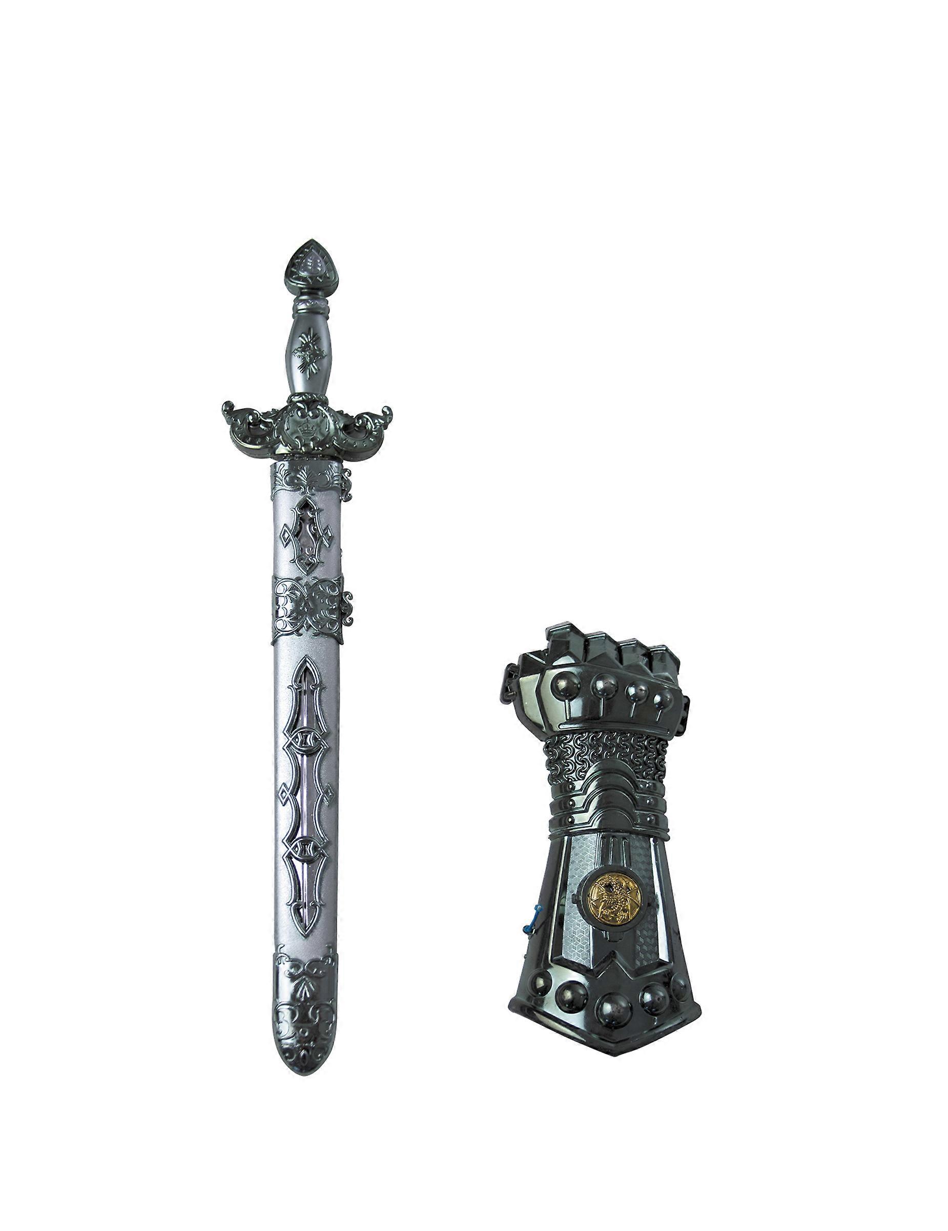 Knight's sword and glove