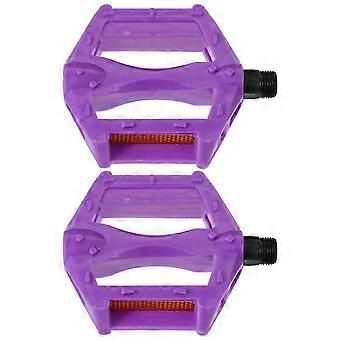 Youth Bike Pedals Replacement For Kids Bike Stable Riding Prevent Foot Slippage Comfortable Feeling Iron Plastic 1 Pair