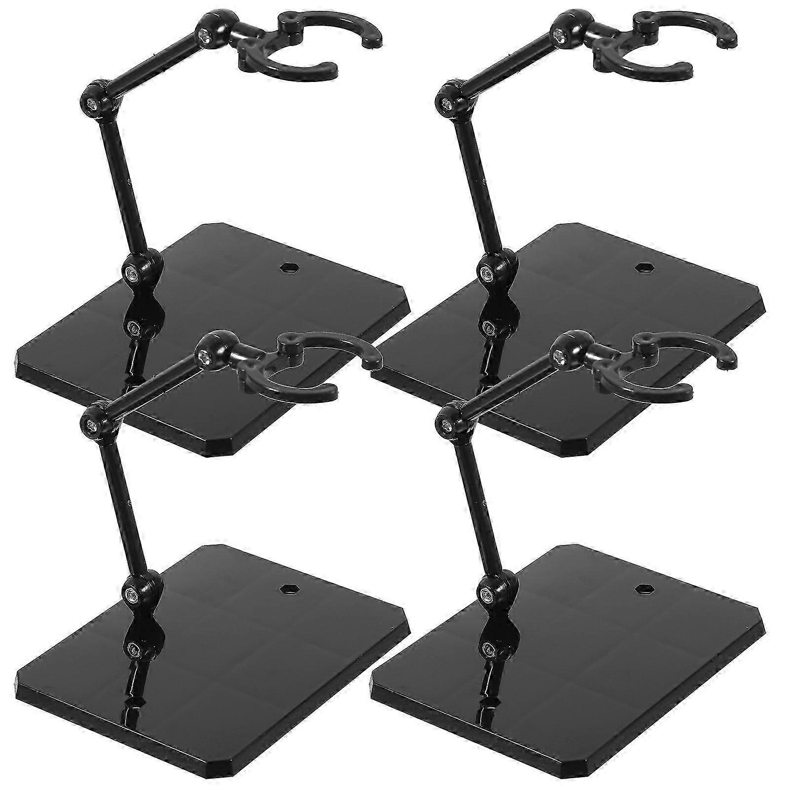 Plastic Model Display Stand Action Figure Holder for 4Pcs Figures