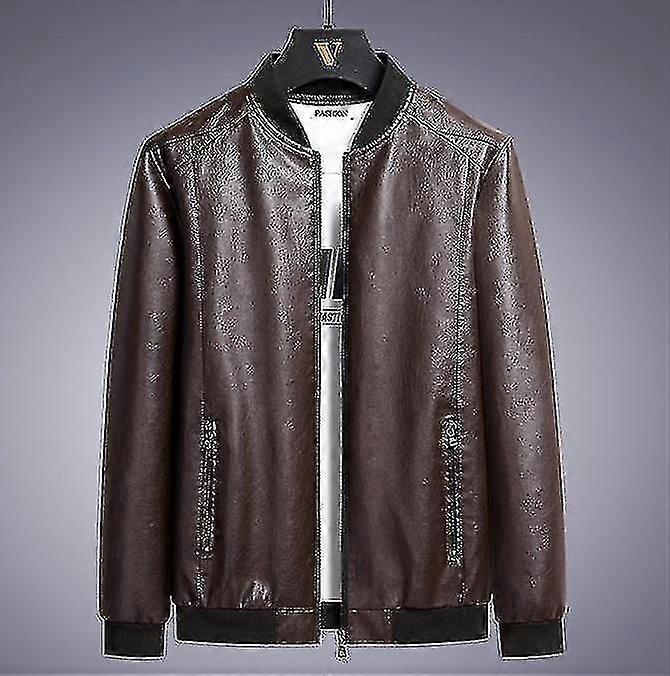 Leather Jacket Men's Motorcycle Pu Large Size